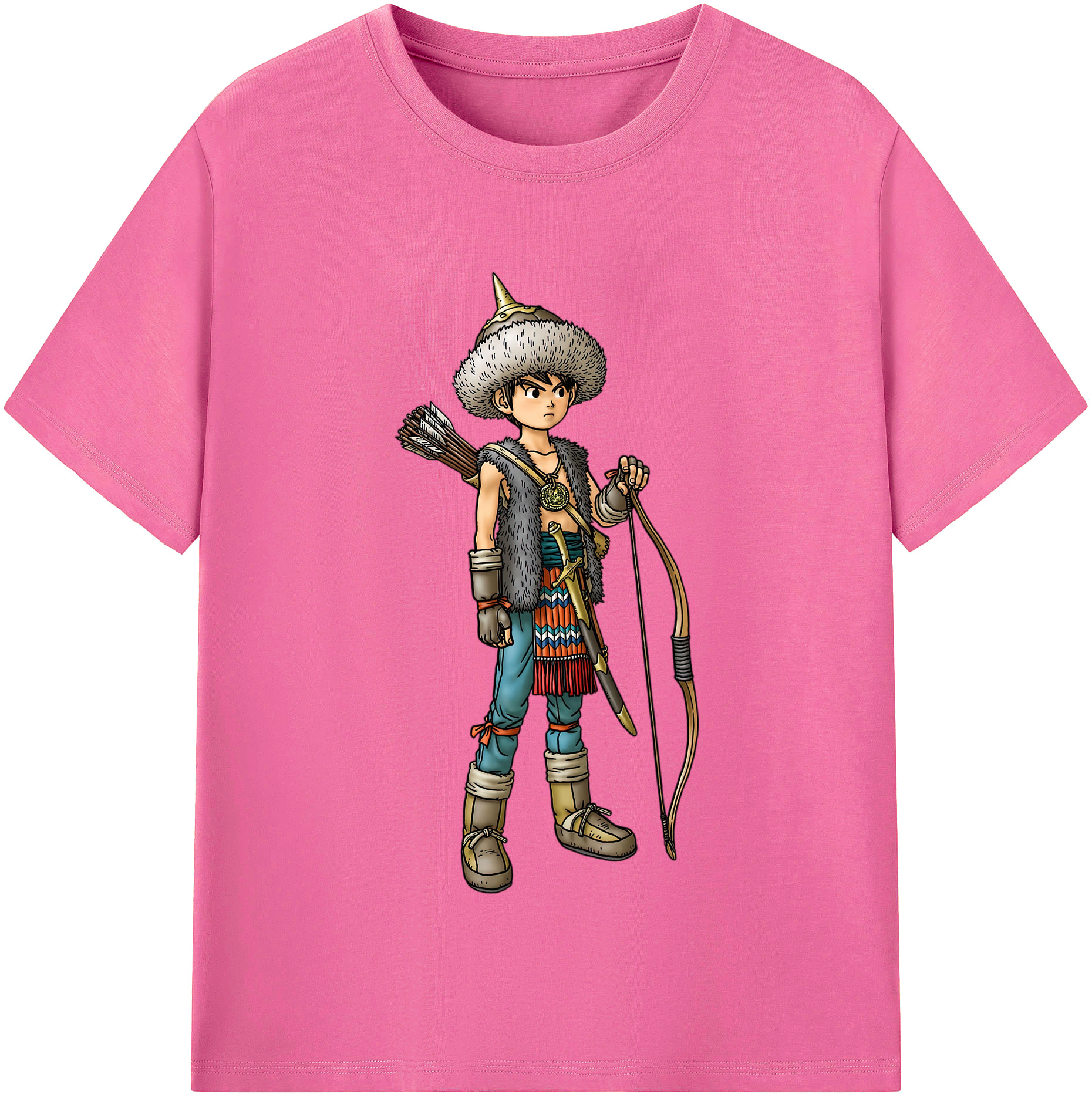（画像用） ドラゴンクエスト Doragon Kuesuto Dragon Quest レディースカジュアルプリントTシャツ（綿100％）